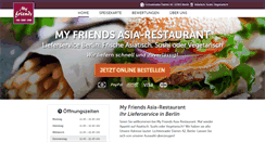 Desktop Screenshot of myfriends-restaurant.de